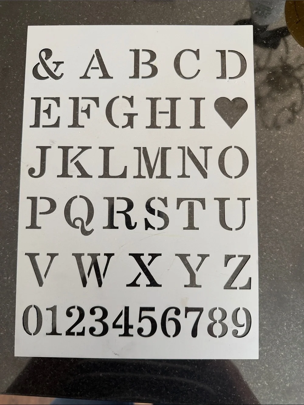 Listing for Ivanamoore487 Alphabet & Number Wall Stencil - Home Wall Decor